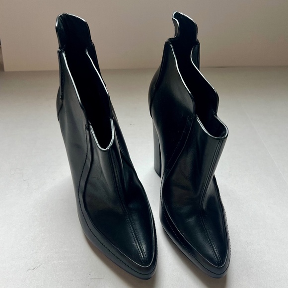 Alexander Wang Kim Black Pointed Toe Ankle Heeled Booties/Boots